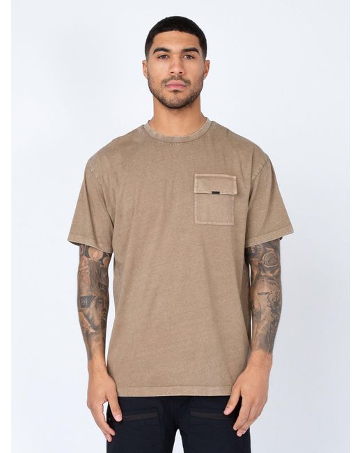 Luke 1977 Natural New Plonda Relaxed Fit T-Shirt for men