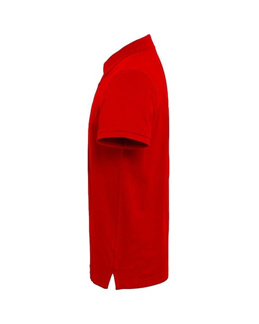 Asquith & Fox Red Classic Fit Contrast Polo Shirt for men