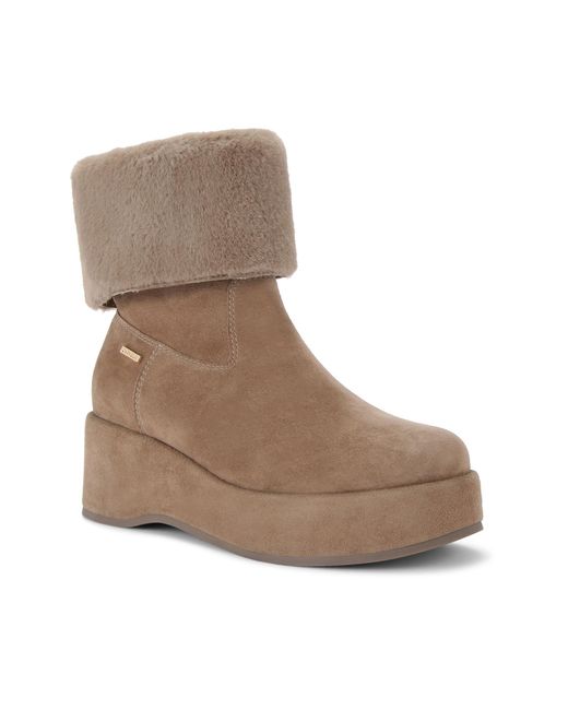 Carvela Kurt Geiger Brown Suede Apres Fur Boots