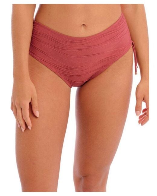 Fantasie Pink Beach Waves Adjustable Leg Bikini Short
