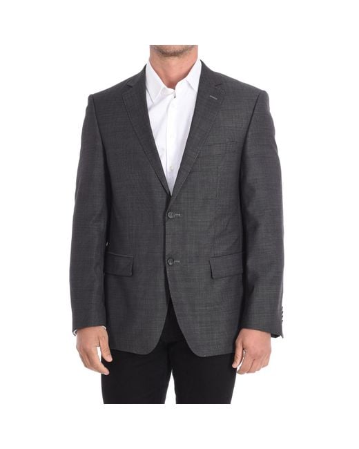 Daniel Hechter Gray Classic Collar Lapel Jacket 100113-40303 for men