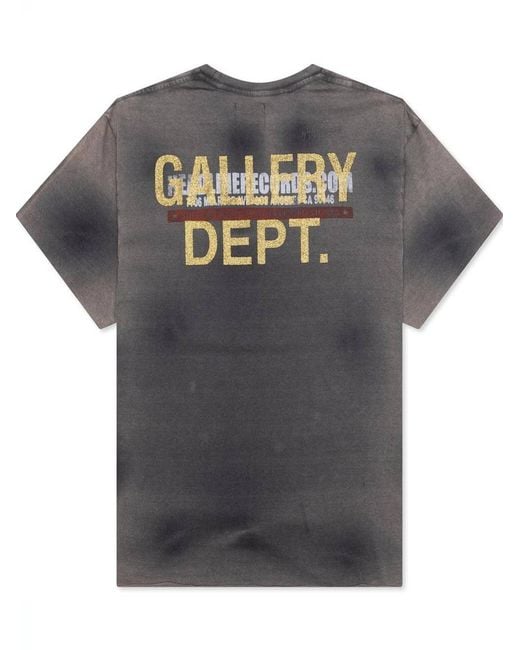 GALLERY DEPT. Blue Headline Records Washed T-Shirt