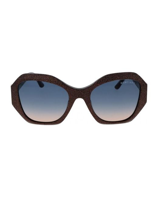 MARCIANO BY GUESS Blue Gm00007 5405W 54 05W Sunglasses