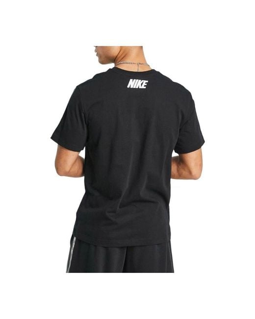 Nike Black Repeat Crew Neck T-Shirt for men
