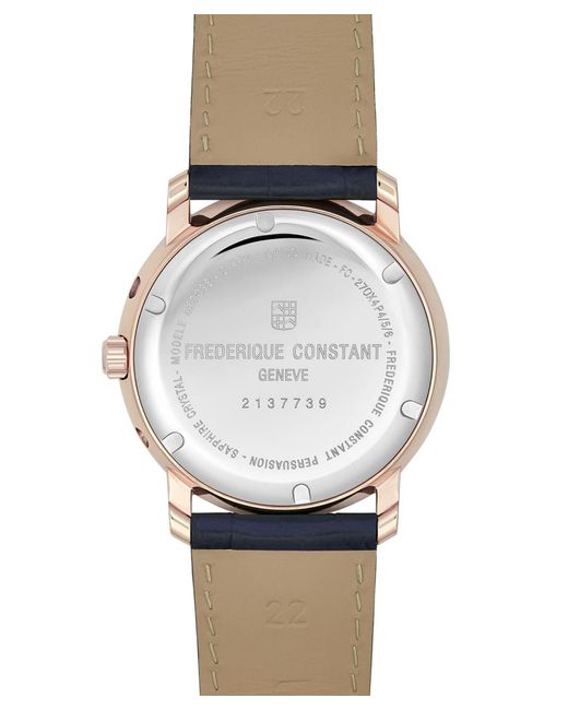 Frederique Constant Frédérique Constant Classics Index Business Timer Horloge Blauw Fc-270n4p4 in het Blue voor heren