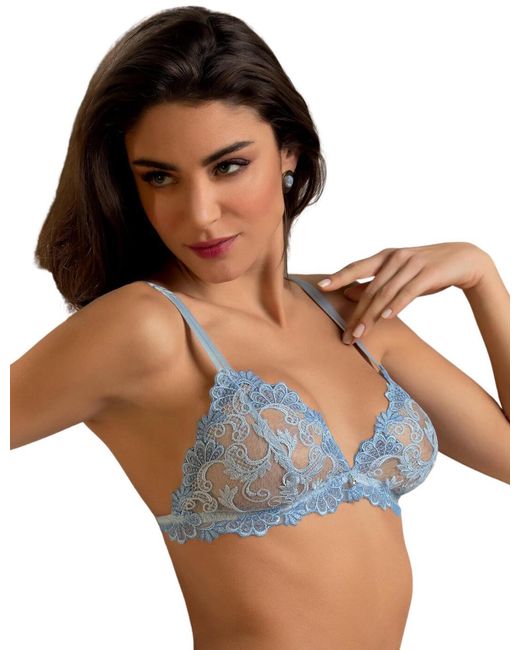 Lise Charmel Blue Acc6588 Dressing Floral Non-Wired Bra