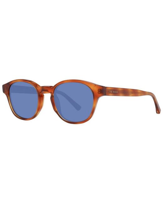 Ted Baker Blue Round Frame Sunglasses for men