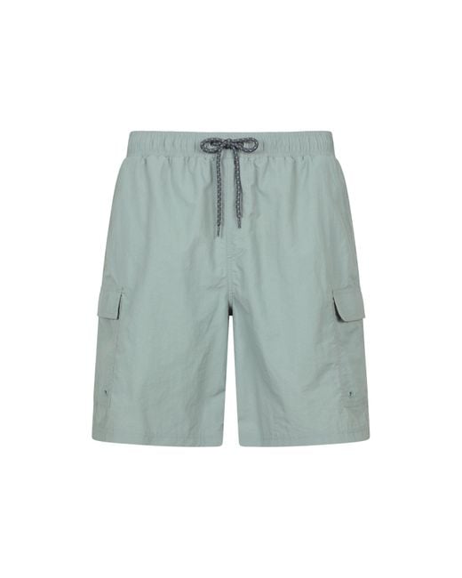 Mountain Warehouse Blue Shoreline Cargo Board Shorts for men