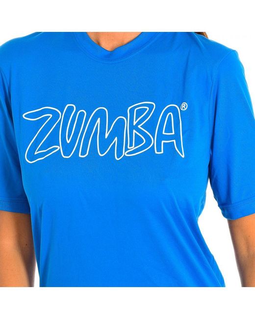 Zumba Blue Sports T-Shirt With Sleeves Z2T00153