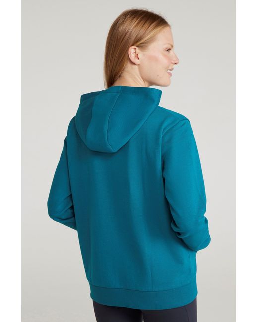 Mountain Warehouse Blue 'Regional' Great British Weather Graphic Hoodie Warm Cosy Pullover