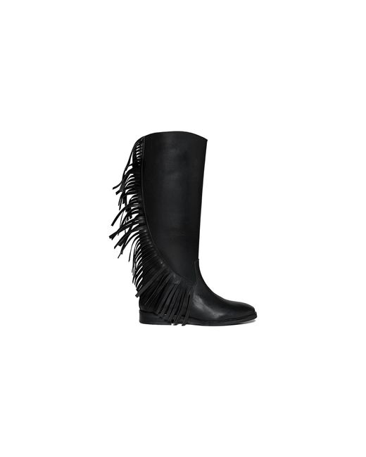 Steve Madden Black Leather Nigella 017 Boots