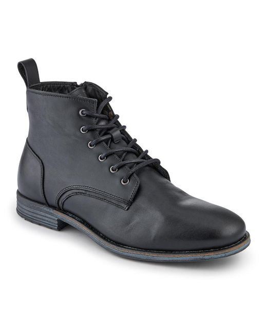Jones Bootmaker Black Dalias Leather Ankle Boots for men
