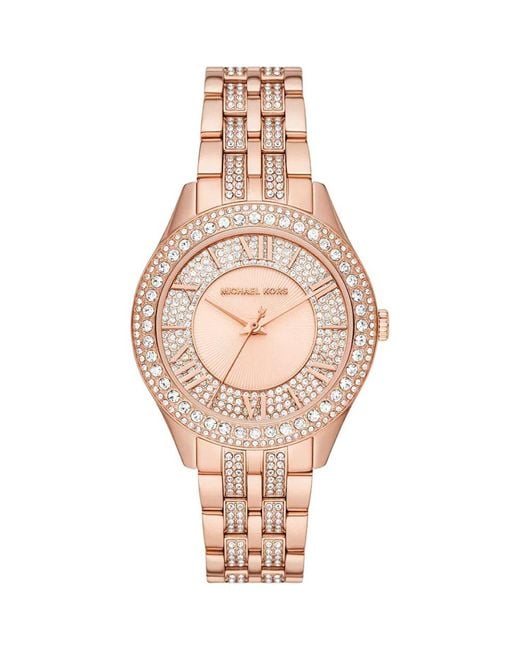 Michael Kors Pink Mk4710 Harlowe-Tone Ladies Watch Stainless Steel