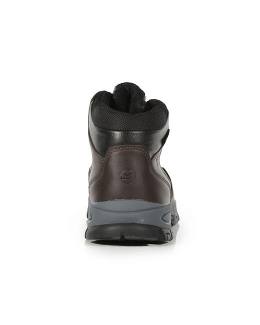 Regatta Black Gritstone Leather Safety Boots (Peat) for men
