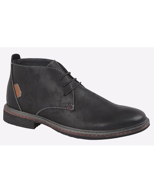 Goor Black Belize Desert Boots for men