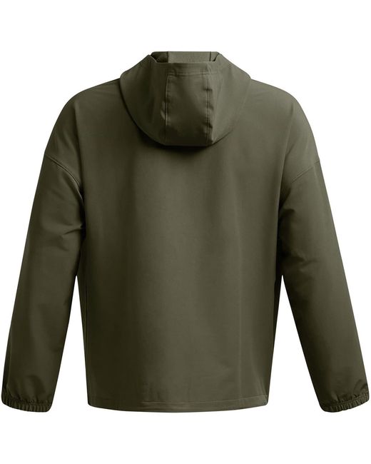 Under Armour Green Hooded Neck Long Sleeve Top for men