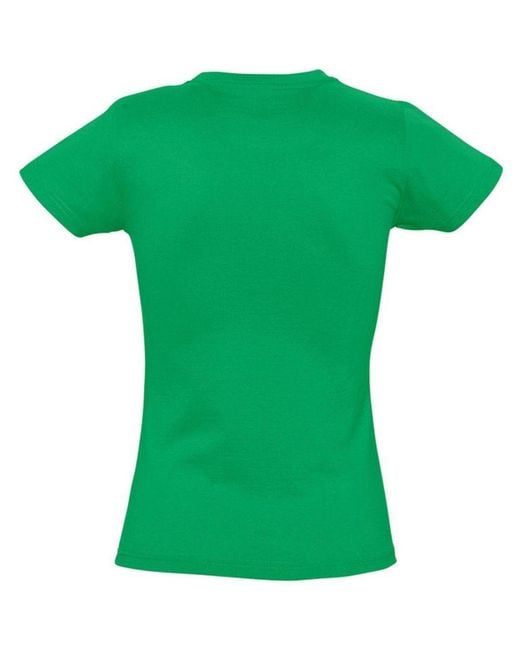 Sol's Green Ladies Imperial Heavy Short Sleeve T-Shirt (Kelly) Cotton