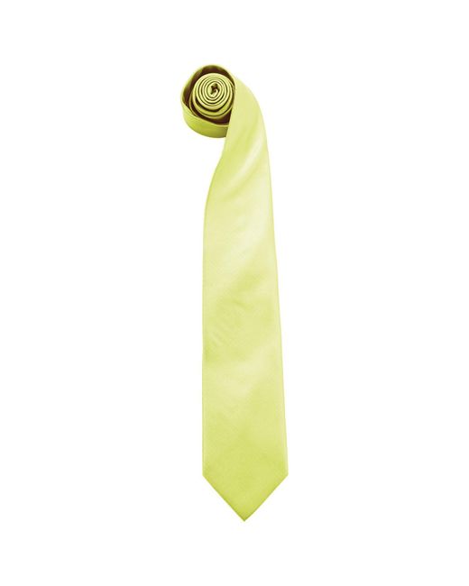 PREMIER Yellow Colours Fashion Tie (Lime) for men