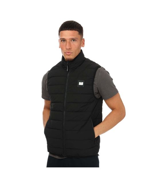 Weekend Offender Black Jasper Padded Gilet for men