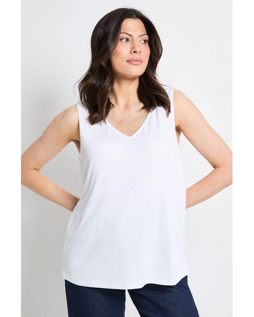 PRINCIPLES White Soft Touch Reversible Jersey Vest