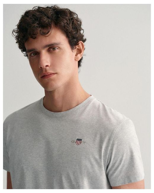 Gant Gray Shield Pyjama T-Shirt for men