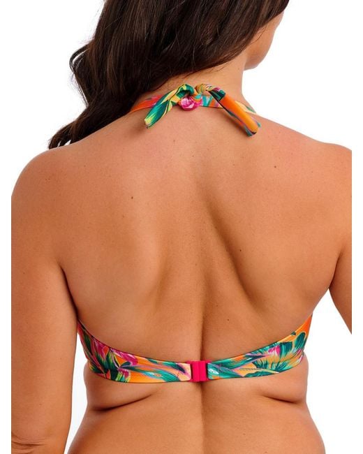 Fantasie Red Sunset Reef Halter Bikini Top