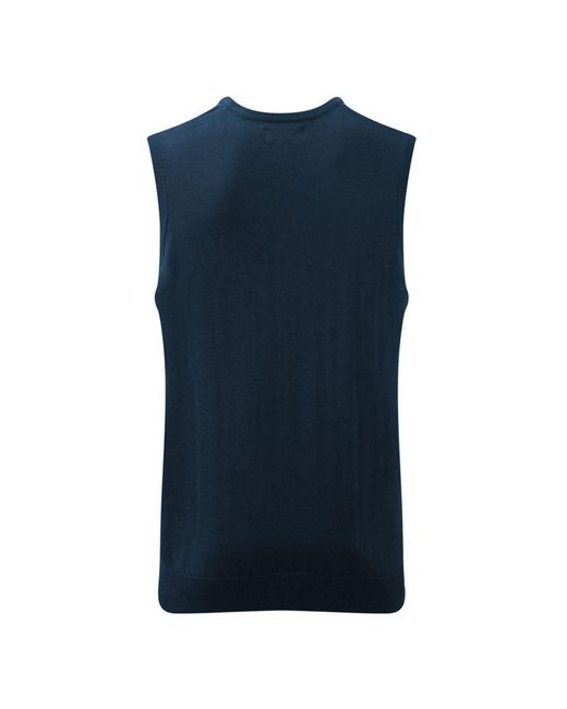 Russell Blue Collection V-Neck Sleevless Knitted Pullover Top / Jumper (French) for men