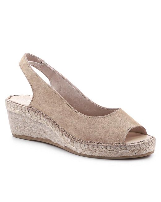 Jones Bootmaker Natural Rosanna Slingback Wedges