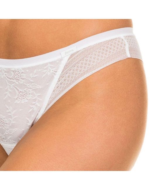 Janira White Magic Band Brazilian Effect Panties Breathable Fabric 1031622