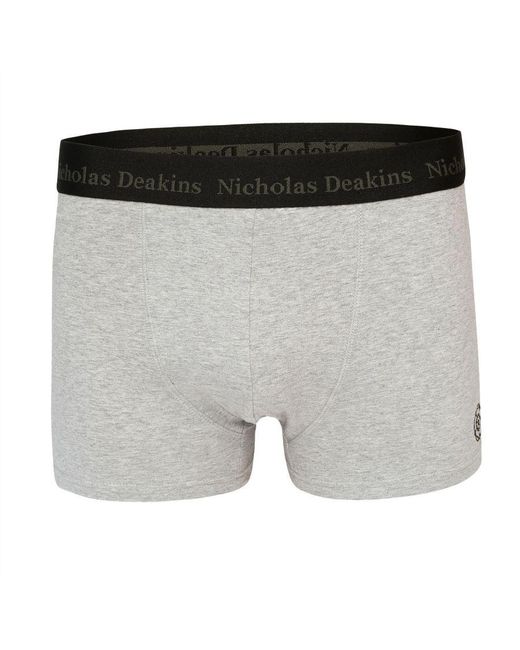 Nicholas Deakins Black 2 Pack Boxer Shorts for men