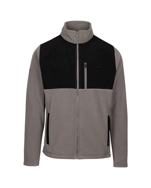 Trespass Falkenham Fleece Jas (stormgrijs) in het Gray voor heren