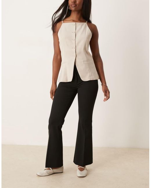 Abercrombie & Fitch Natural Low Rise Bootleg Trousers