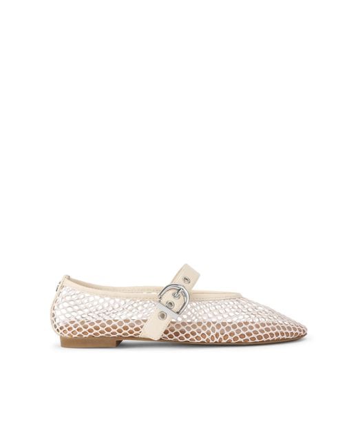 KG by Kurt Geiger Natural Nico Woven Ballet Flats