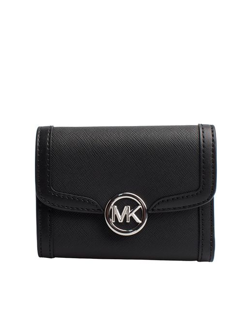 Michael Kors Black Leida 35s4s9gf2l Leather Wallet For
