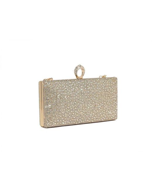 Where's That From White Wheres 'Tova' Small Clutch Diamante Bag