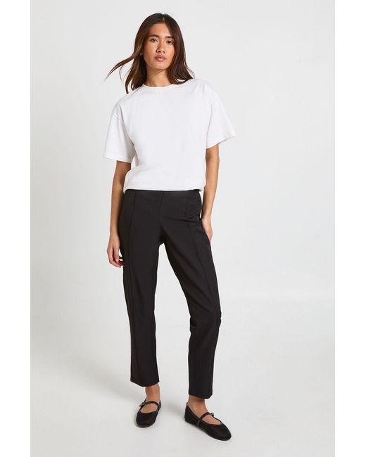 Boohoo White Basics Tailored Tapered Trouser