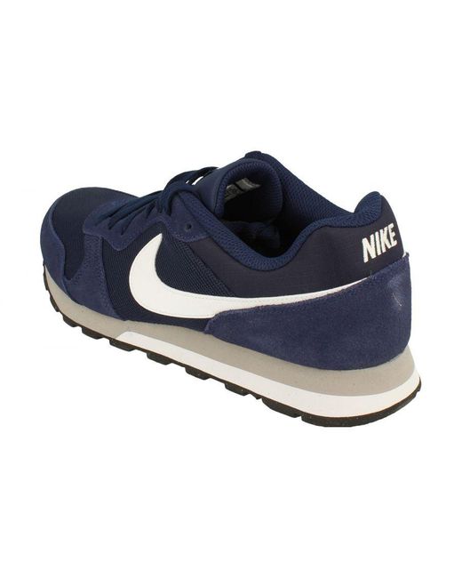 Nike Blue Md Runner 2 Shoes for men