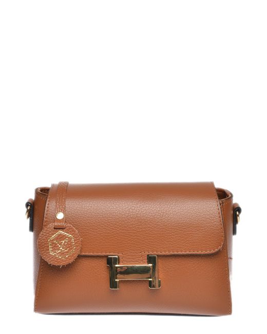 Luisa Vannini Brown Rindsledertasche