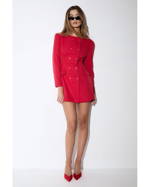 MissPap Tailored Double Breasted Blazer Dress
