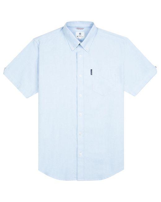 Ben Sherman Blue Short Sleevee Shirt for men