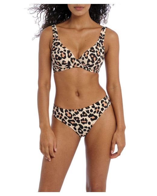 Freya Black Animal Instinct High Apex Bikini Top