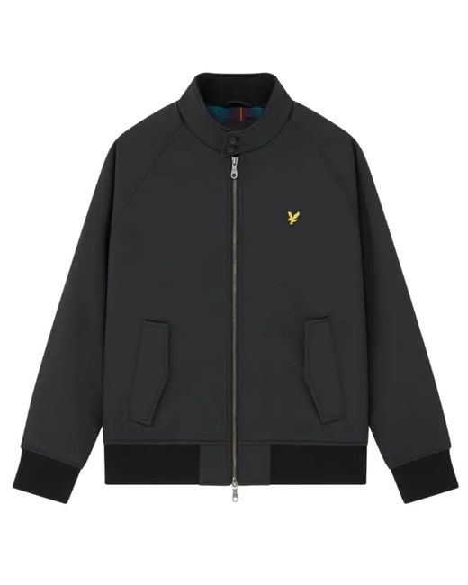Lyle & Scott Black Branded Emblem Jet Soft Shell Jacket for men
