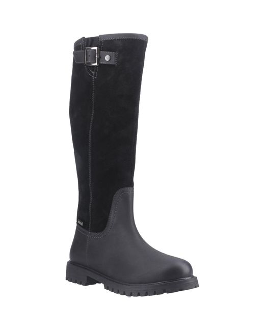 Hunter Black Canna Knee High Boots