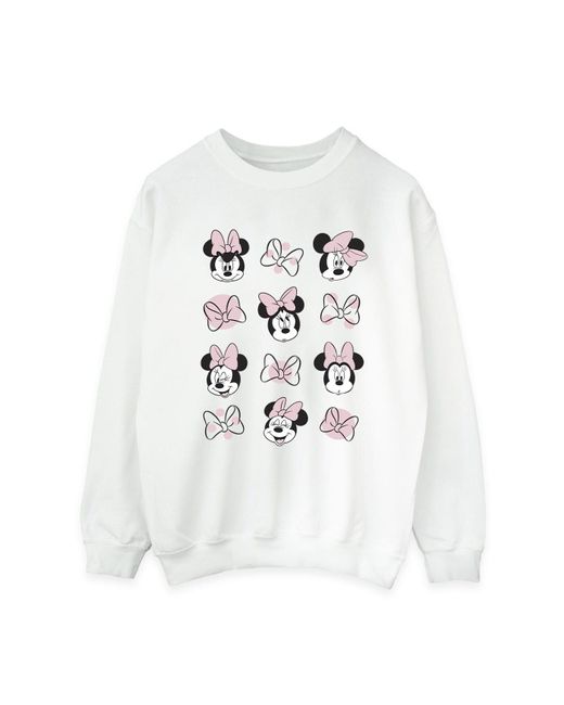 Disney White Ladies Minnie Mouse Multiple Sweatshirt