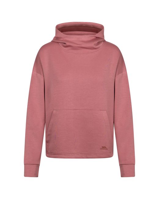 Trespass Red Ladies Grayling Active Hoodie (Light Mulberry)