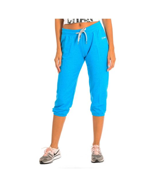 Zumba Blue Drawstring Adjustable Sports Shorts Z1B00198