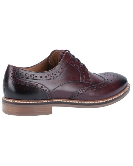 Hush Puppies Black Bryson Lace Shoes for men