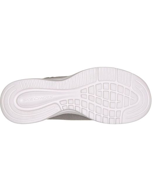 Skechers Gray Dynamight 3.0 Radiant Hour Textile Trainers