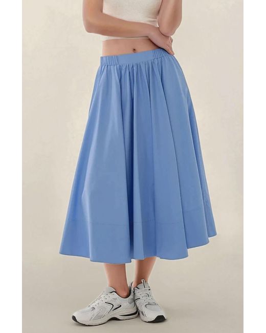 Hiccup Blue Maxi A-Form Fit Skirt