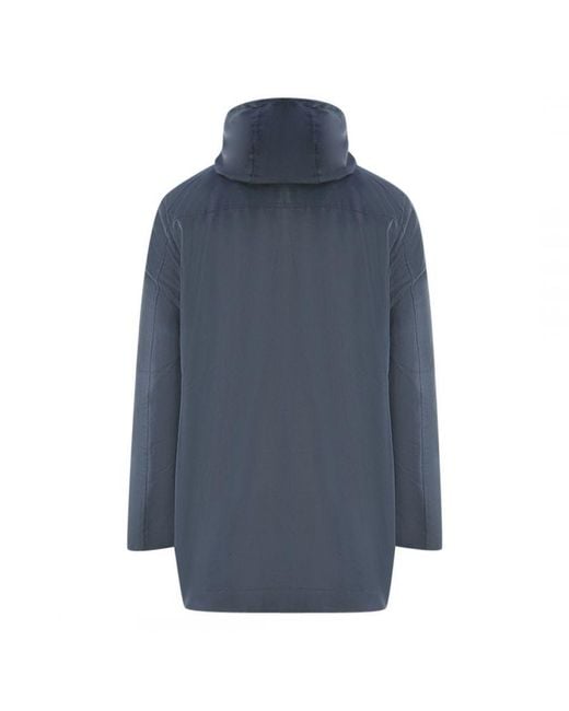 Lyle & Scott Blue Hooded Parka Jacket for men
